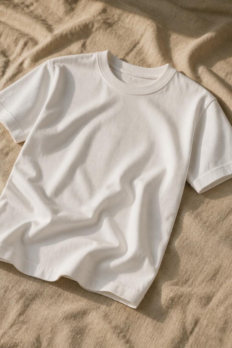 Premium heavyweight tee in sand neutral